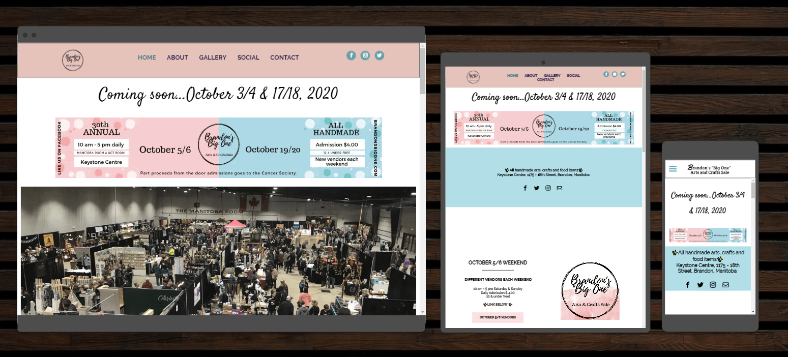 A computer screen a tablet and a cell phone are shown