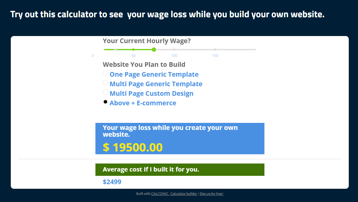 How much time and money are you wasting by building your own website?