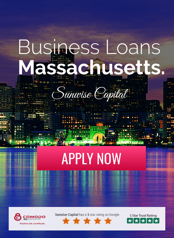 An advertisement for business loans in massachusetts