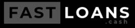 A black and white logo for fast loans cash