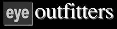 A black and white logo for eye outfitters