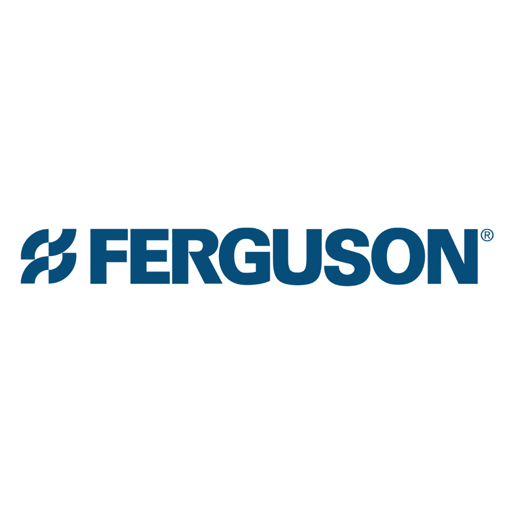 Ferguson logo in blue text with a stylized emblem on a white background.