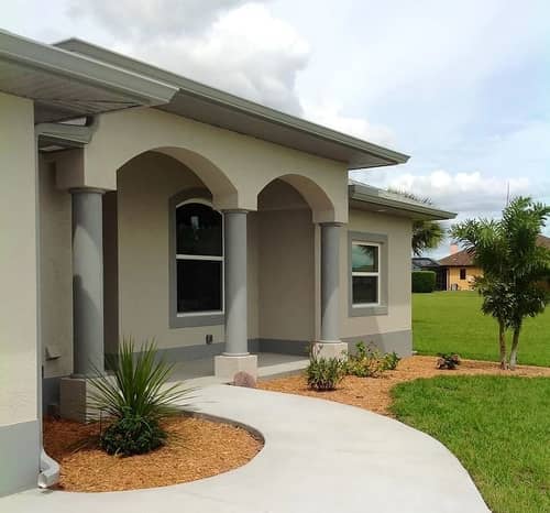 Entrance of a House- Gutter Service in Port Charlotte, FL
