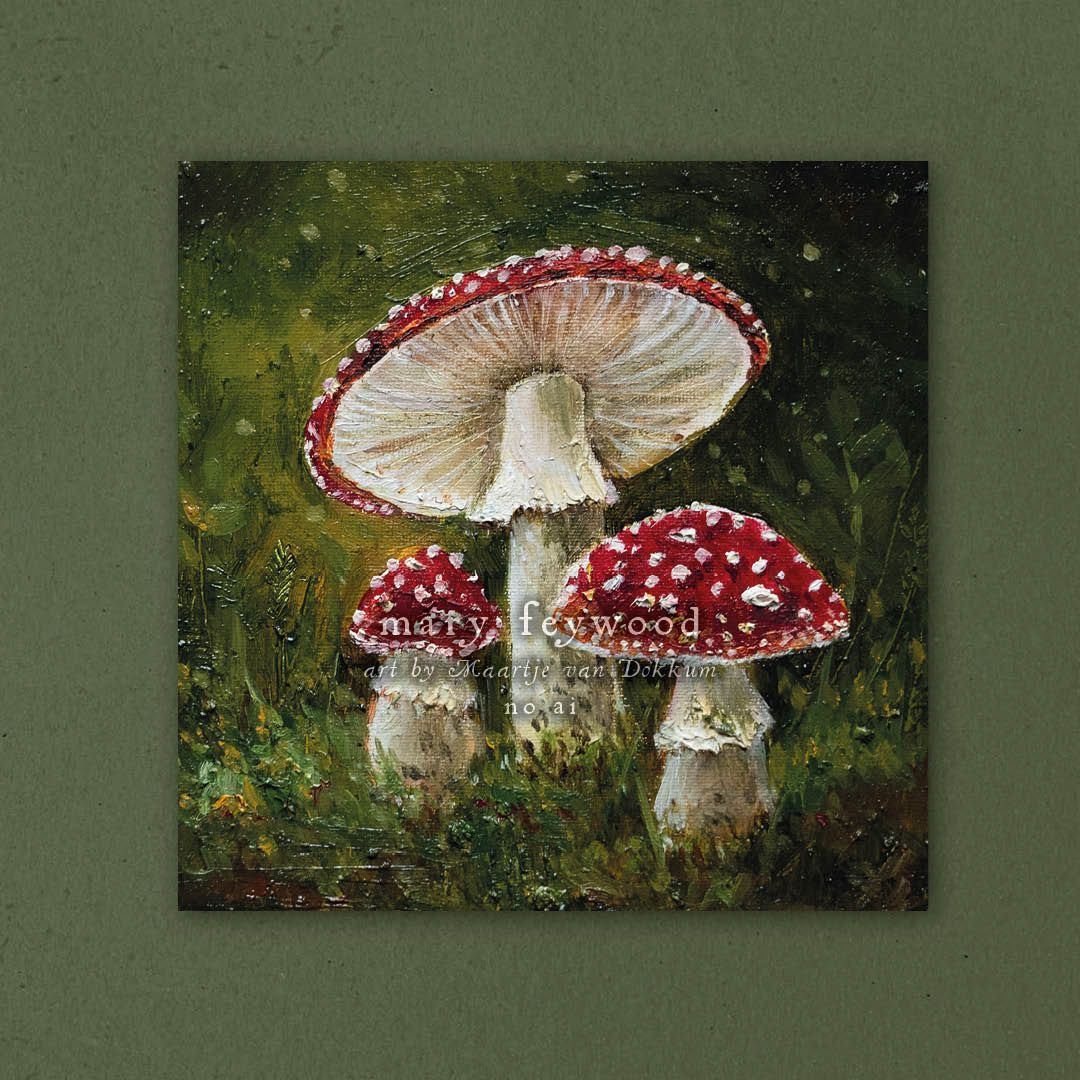 Art print - Amanita Muscaria Mushrooms