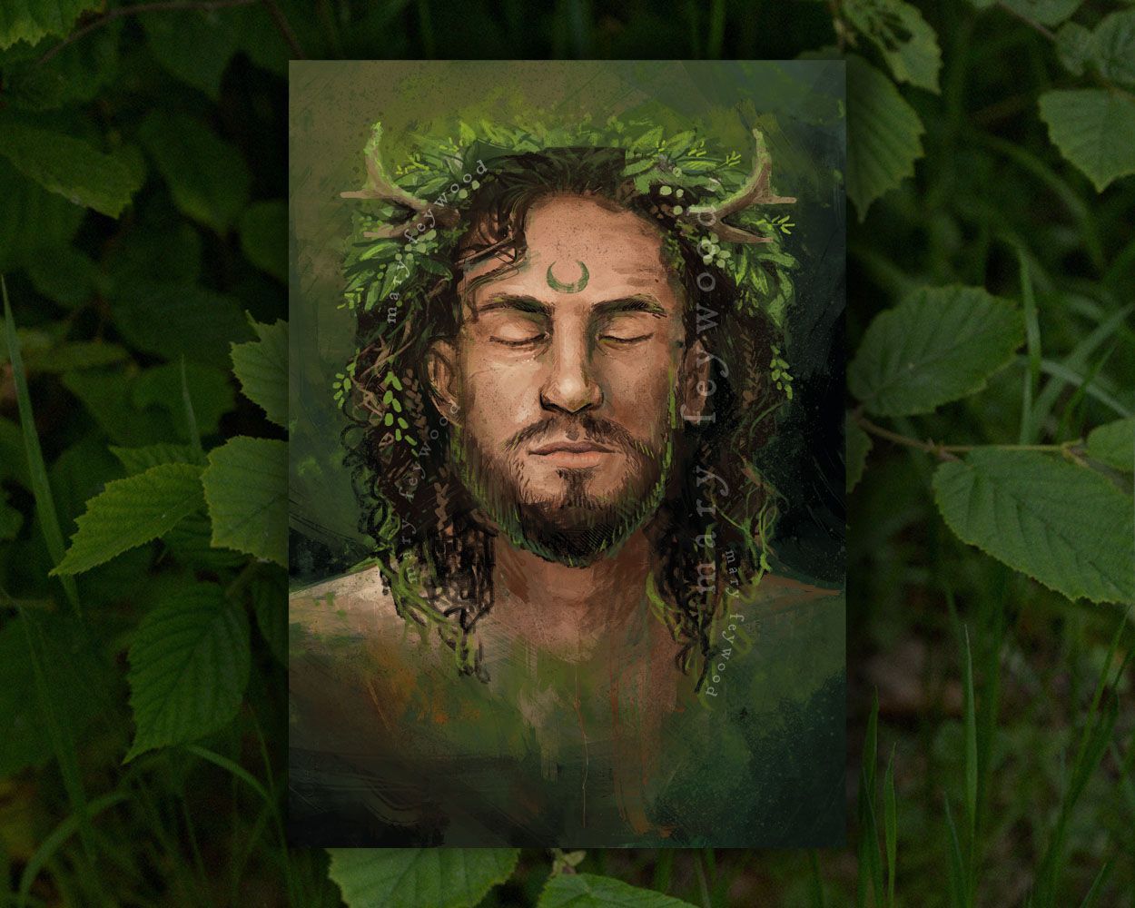 Limited Edition Art print - Green Man