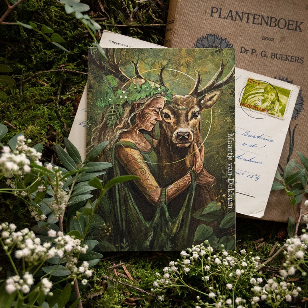 Art print - Deer Forest Mother