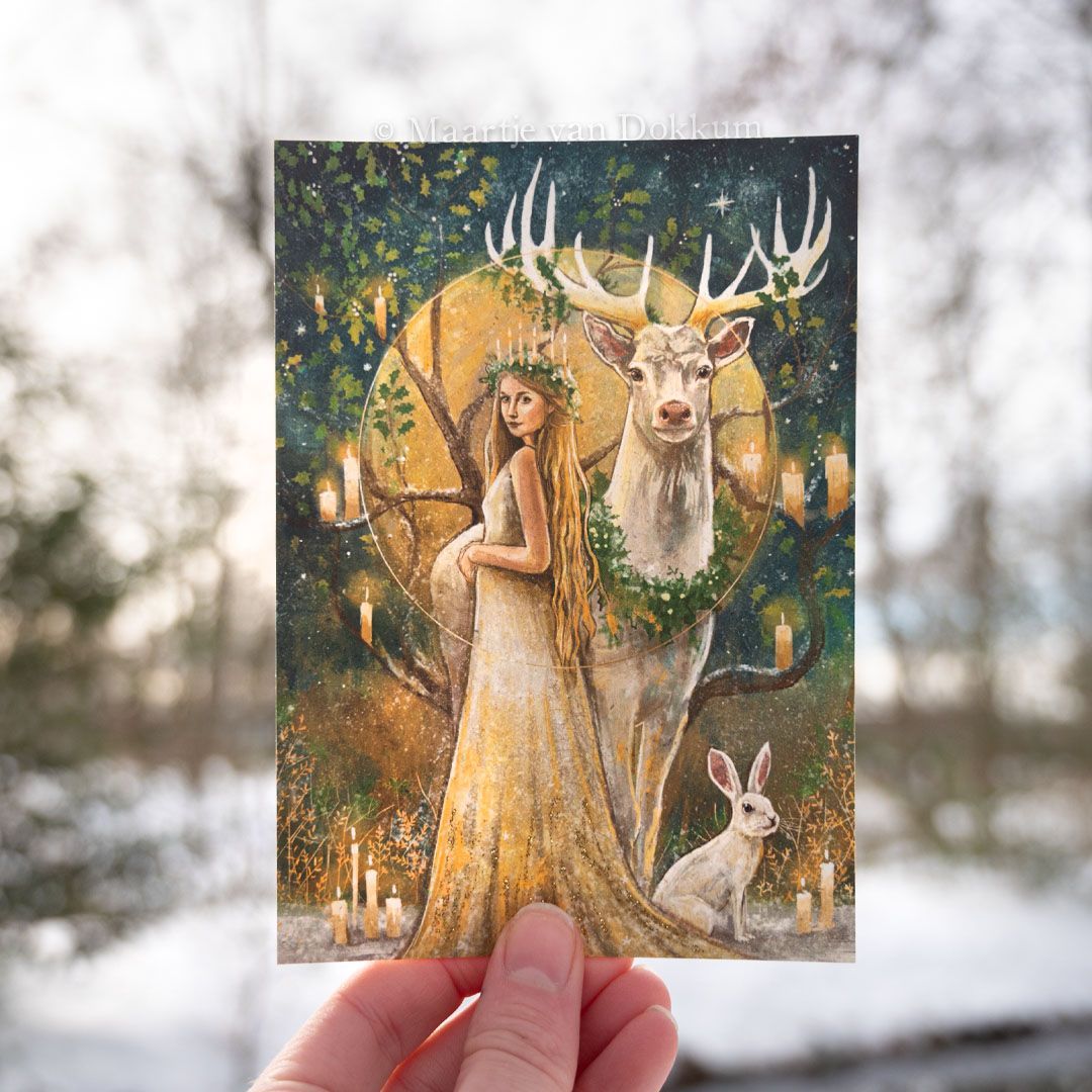 Art print -  Yule Princess Saint Lucia