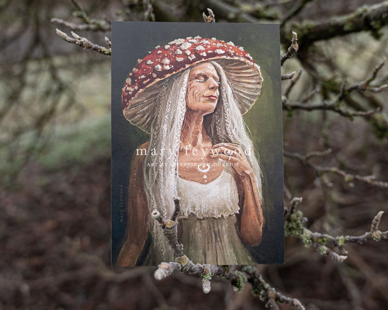 Limited Edition Art print - Amanita Muscaria Crone