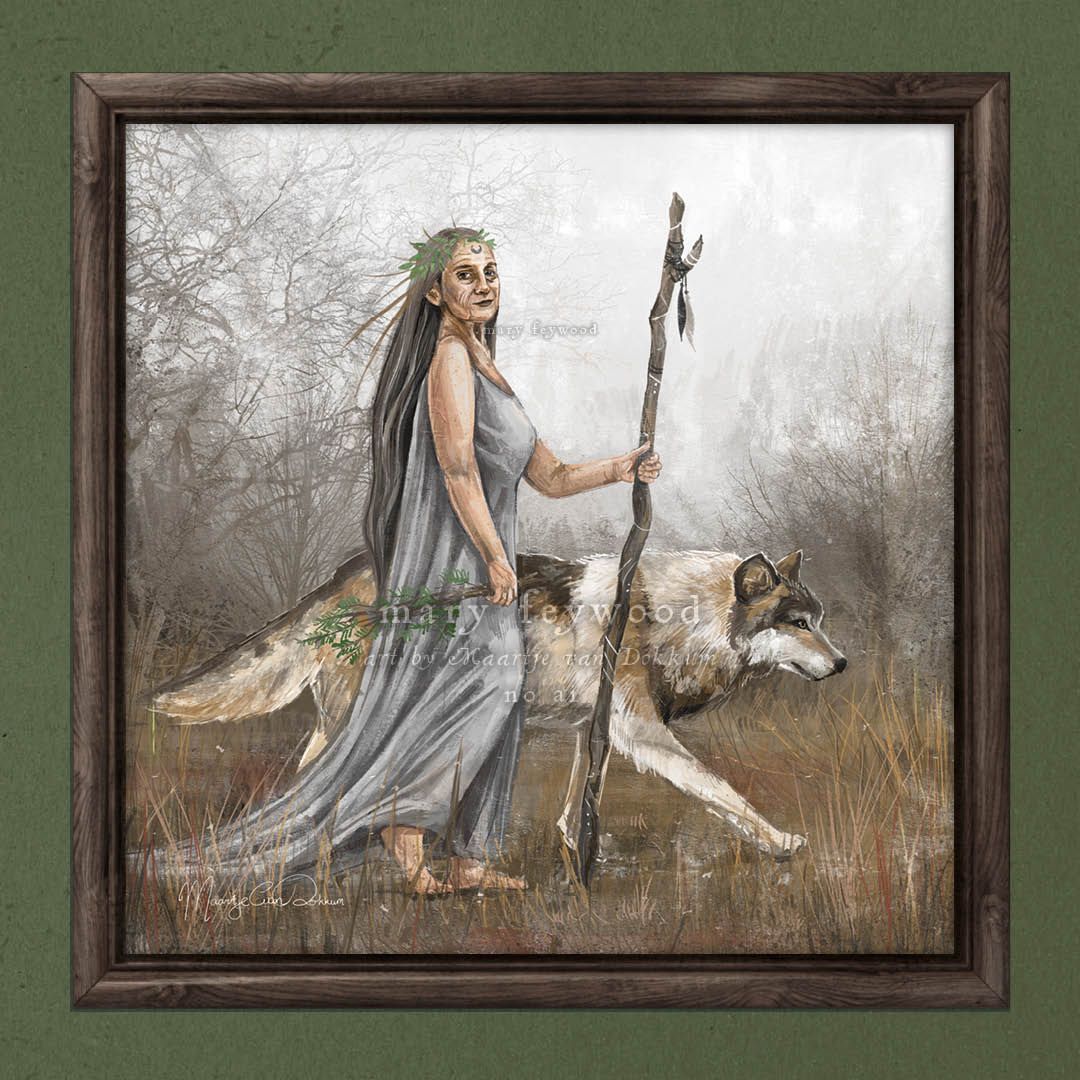 Limited Edition art print - The Woman and the Wolf