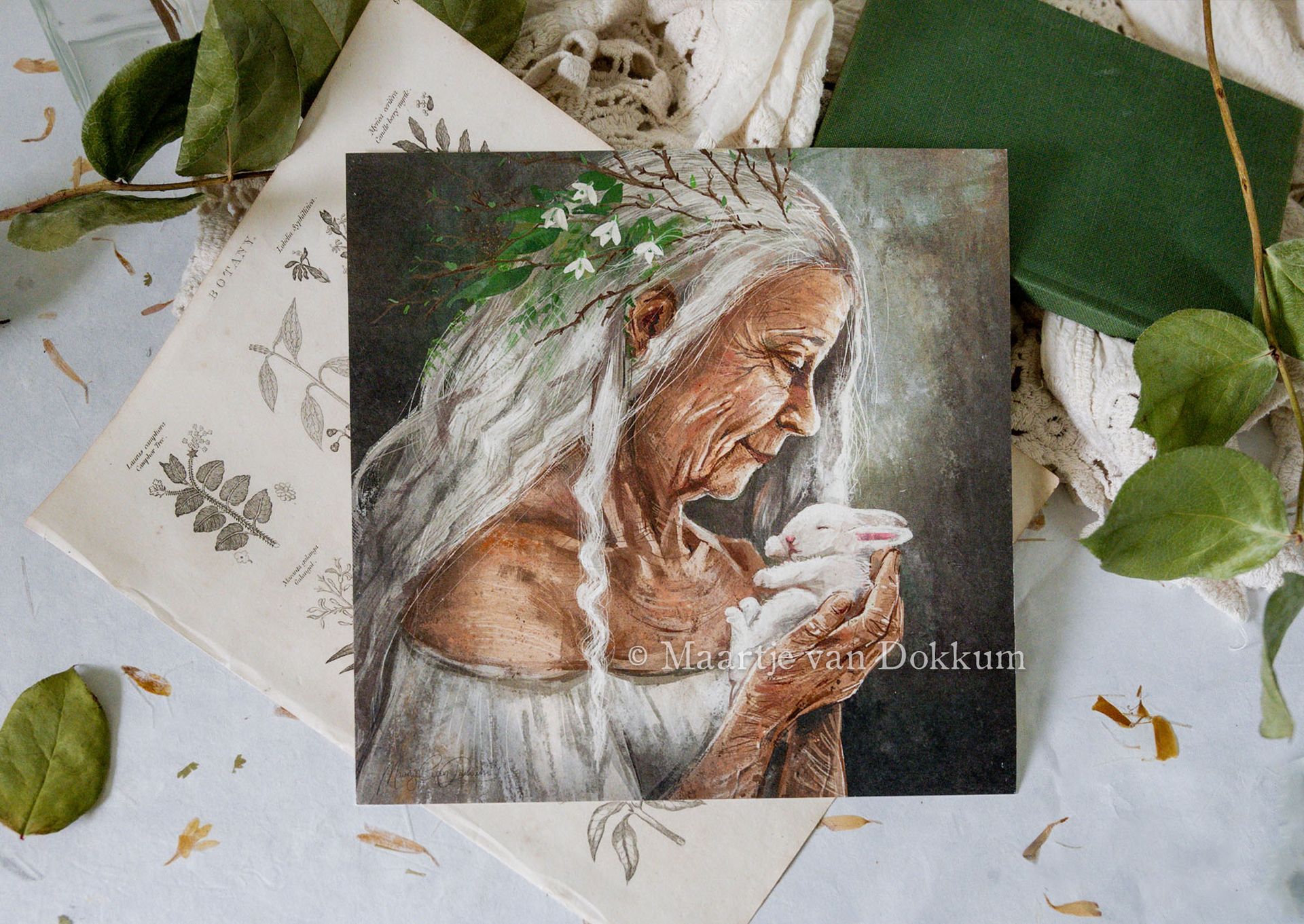 Limited Edition art print - Imbolc Crone