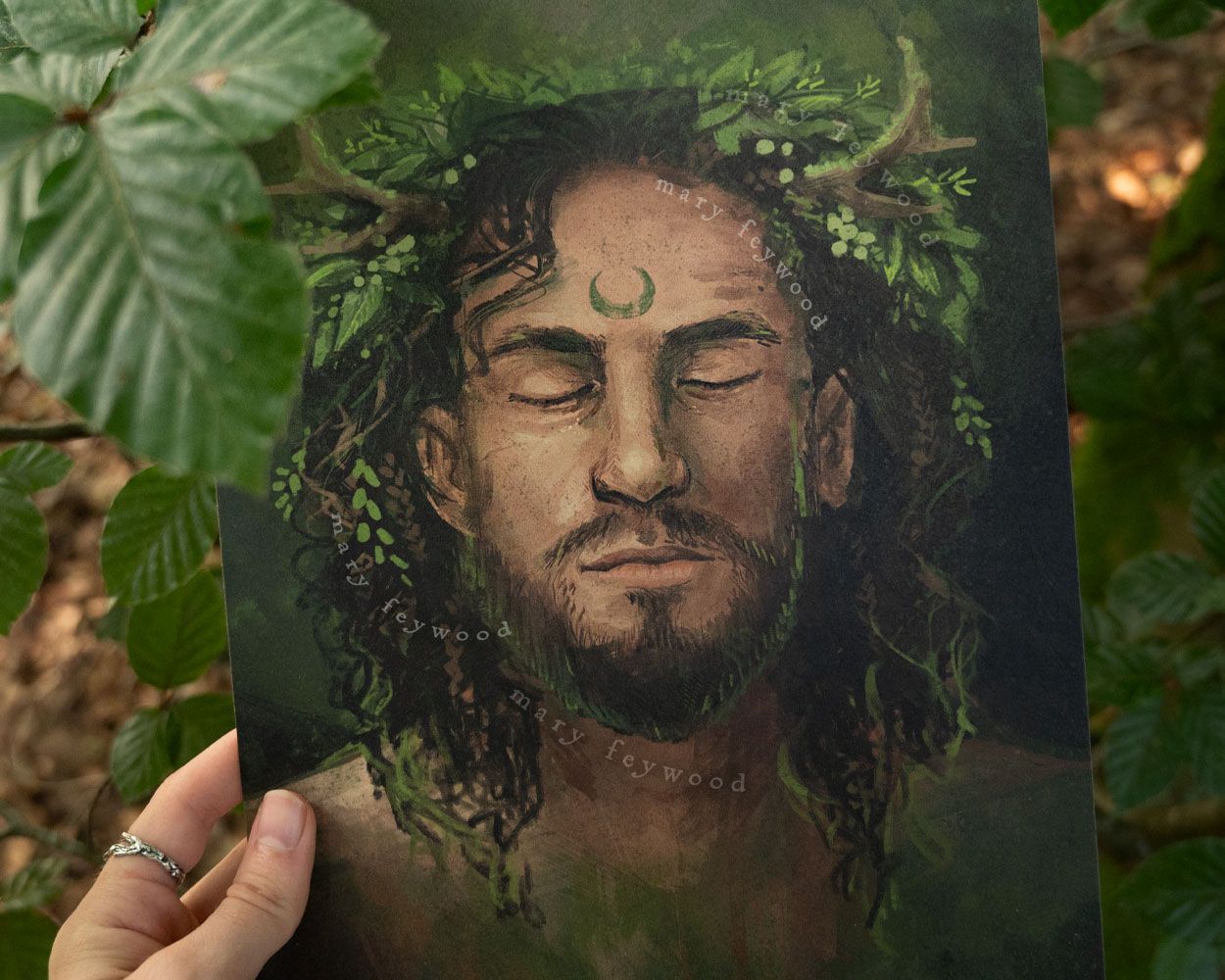 Limited Edition Art print - Green Man