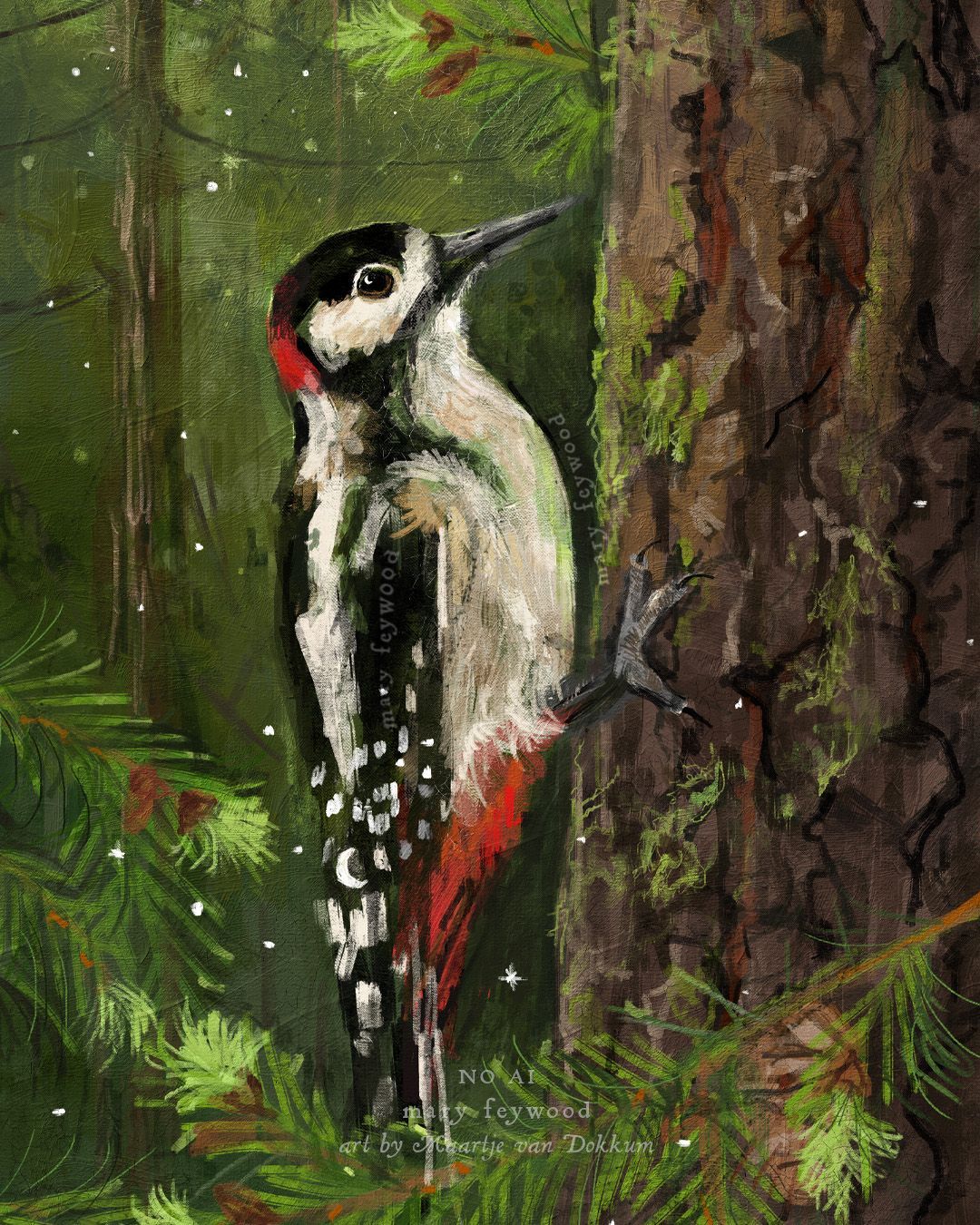 Art print - Woodpecker