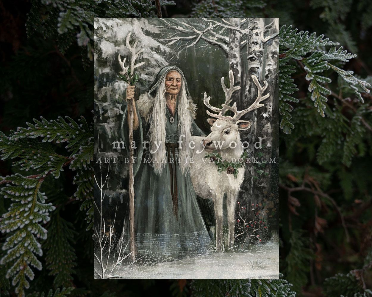 Art print - Yule Reindeer Crone