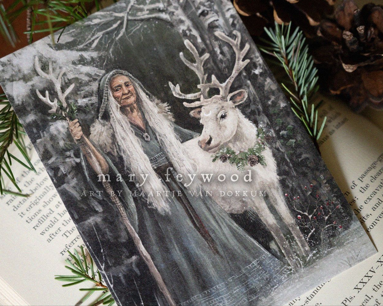 Art print - Yule Reindeer Crone
