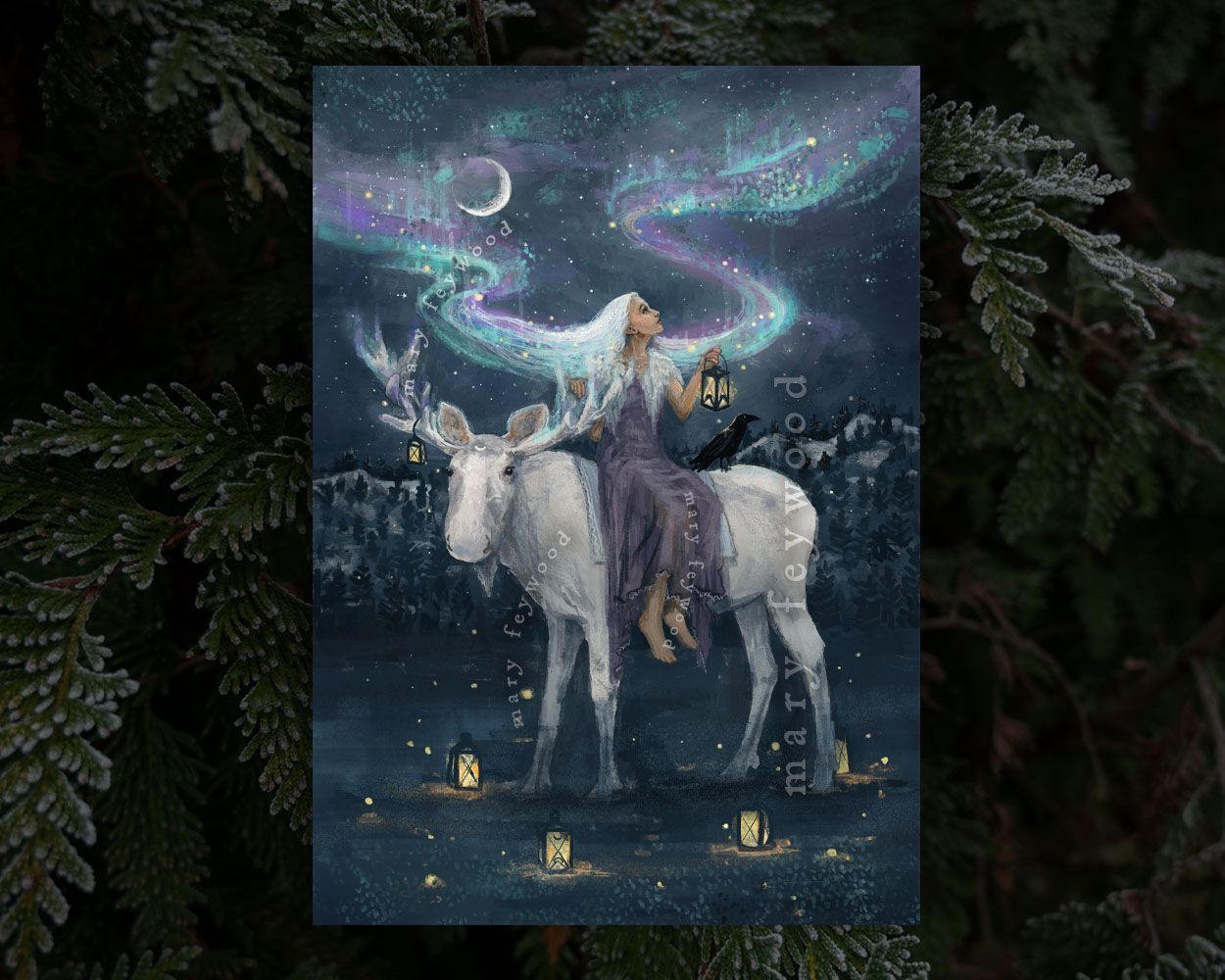 Art print - Yule Aurora Ancestors