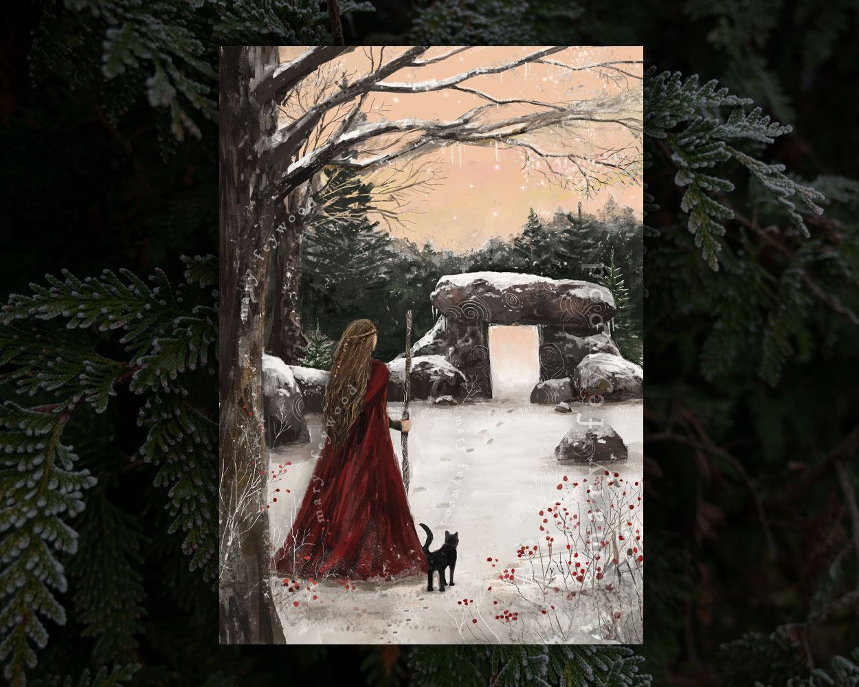 Art print - Yule - Winter Way