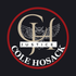 A logo for cole hosack justice with an owl on it