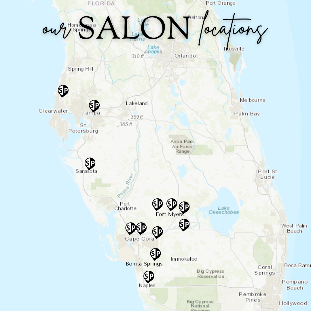 Map of all locations. 