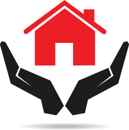hands holding clipart of house