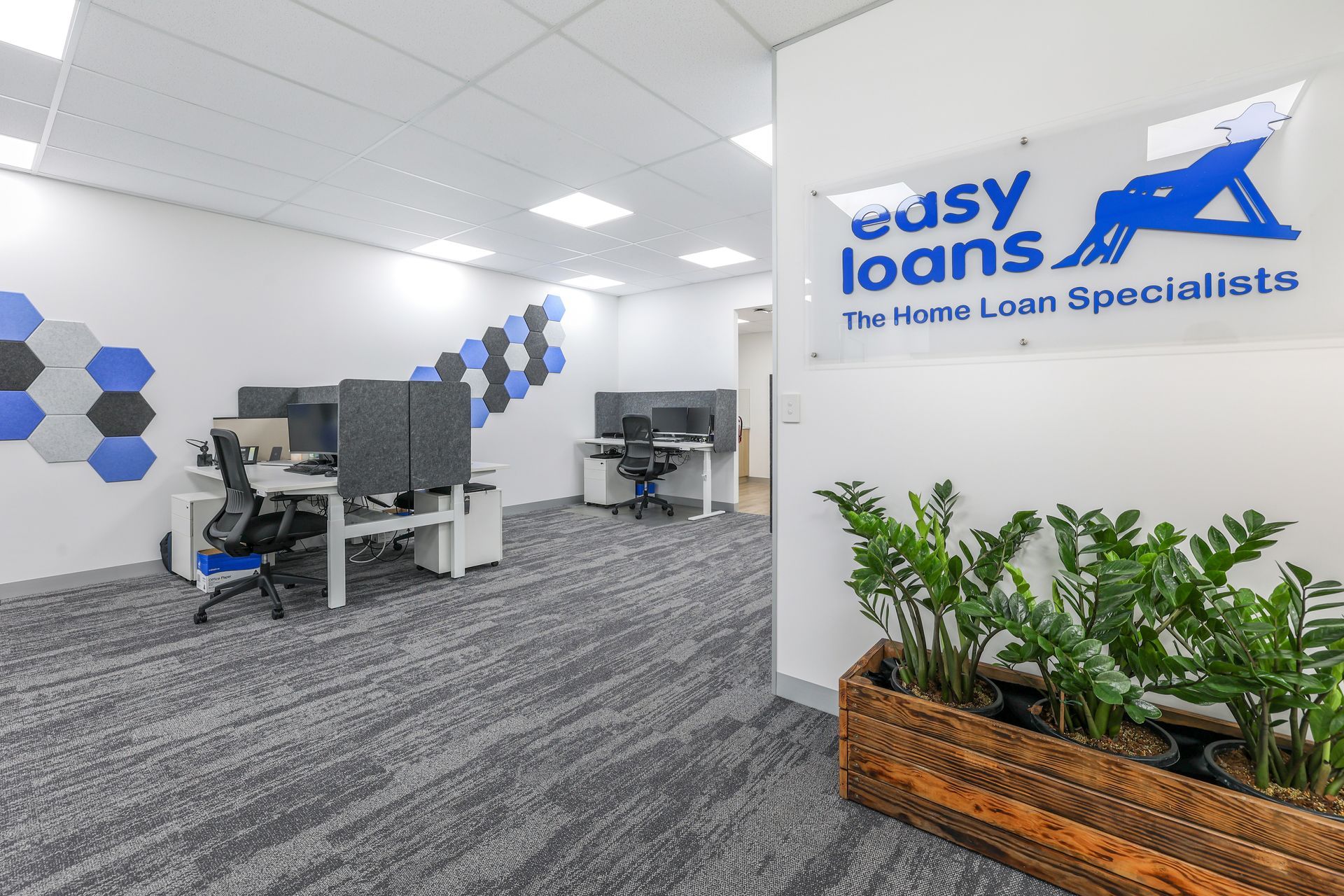 An office interior with