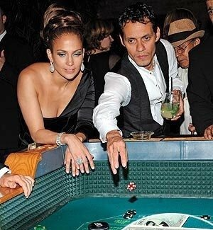 JLO AND MARC ANTHONY    CASINO PARTY