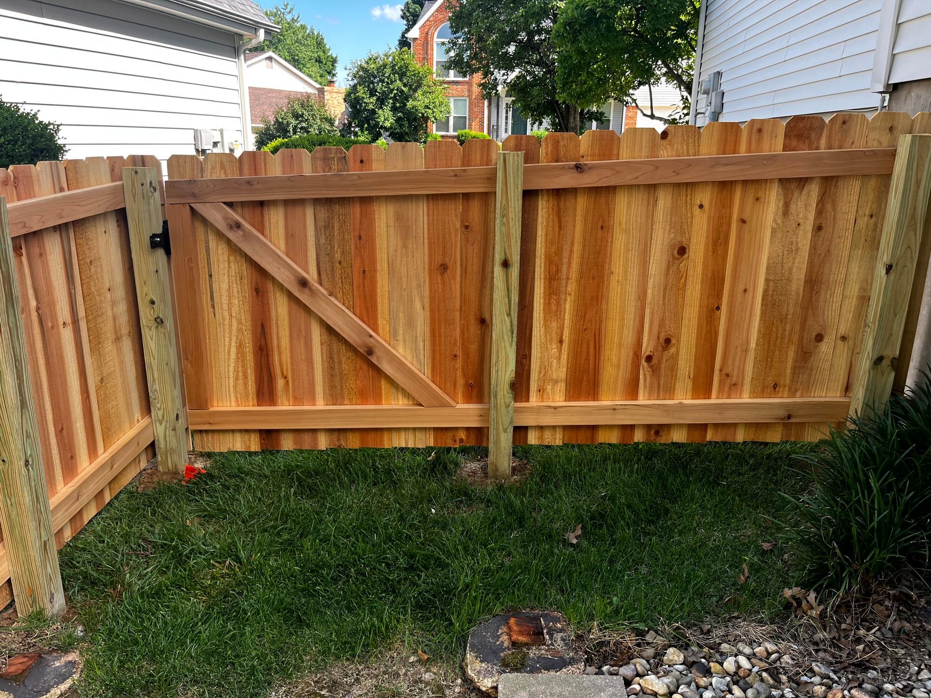 Vinyl Handrail and Porch column replaced in Wildwood, MO.