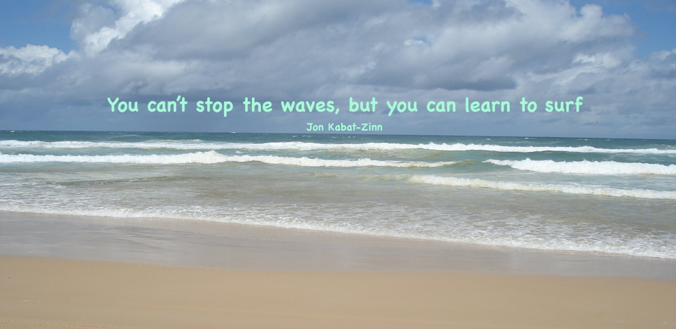 You can't stop the waves, but you can learn to surf