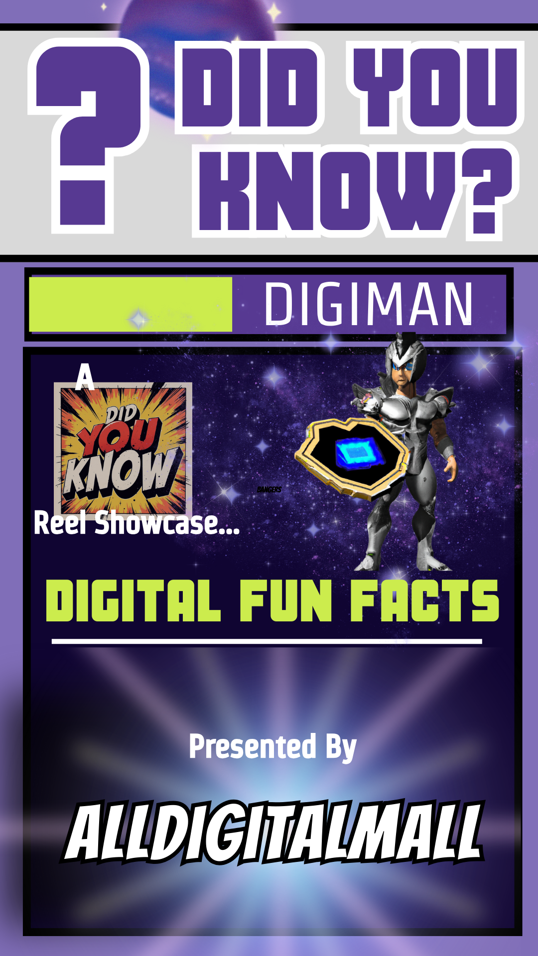 A poster that says did you know digman digital fun facts