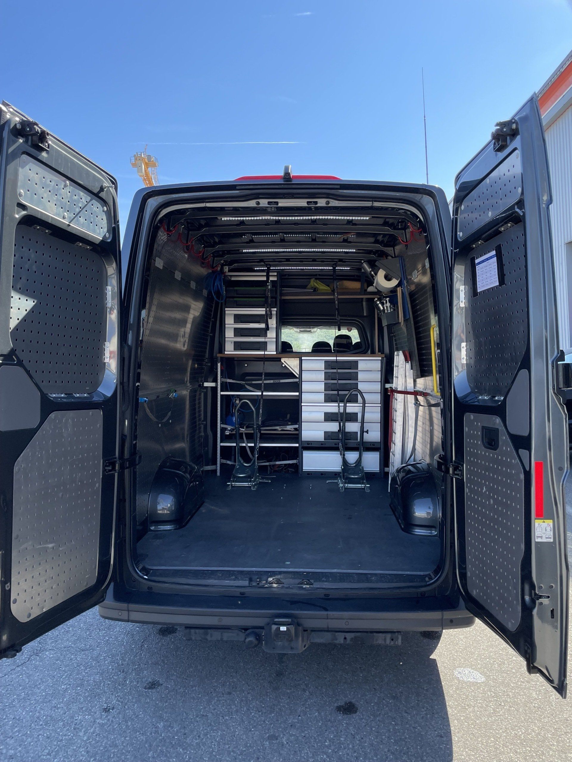 Camionnette toute équipée