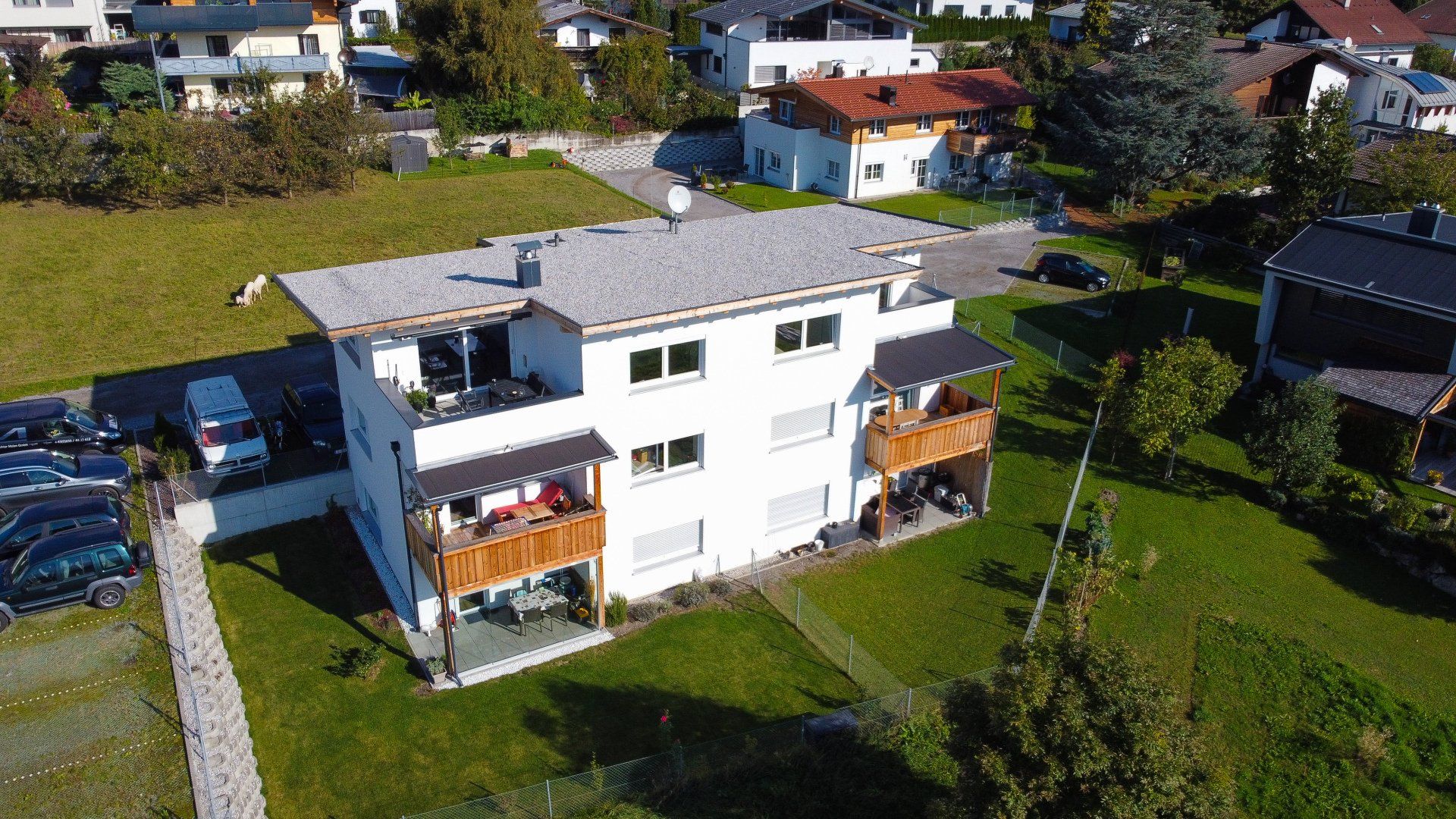 Hausansicht Vogelperspektive