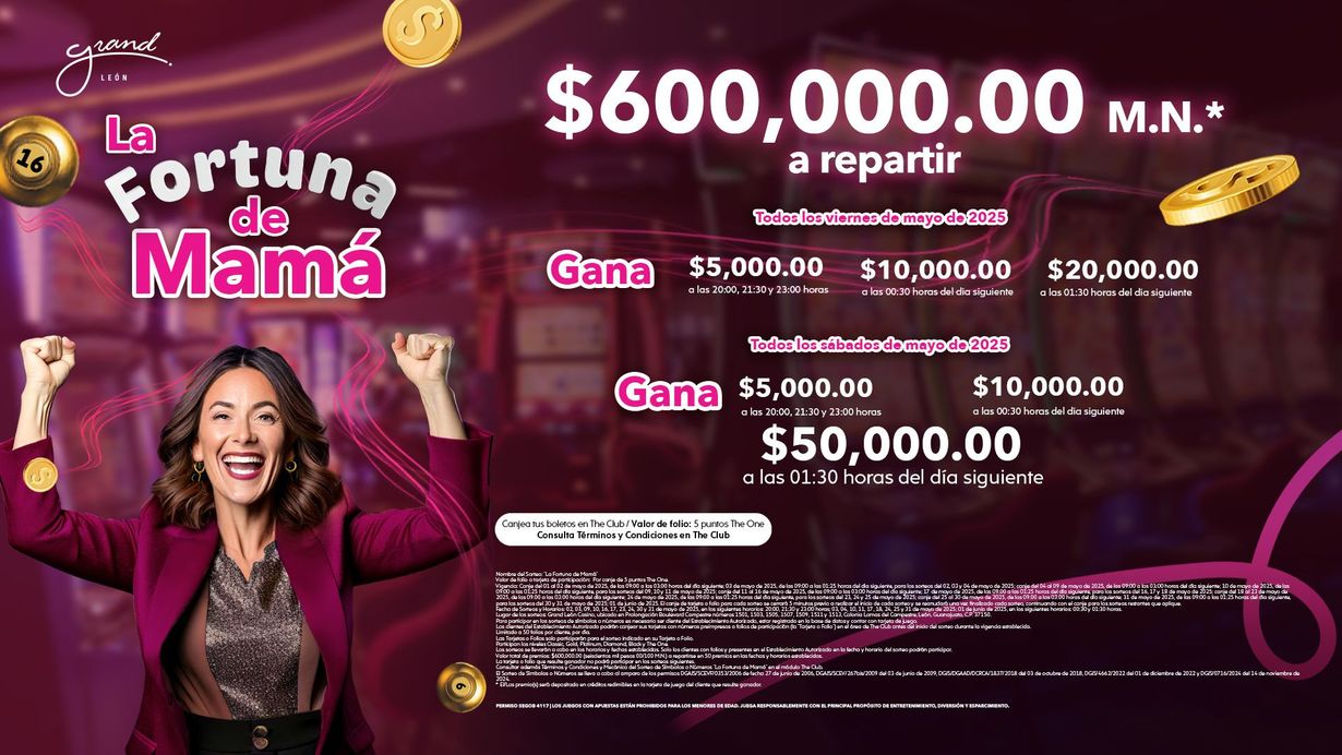 Sorteo LA FORTUNA DE MAMÁ