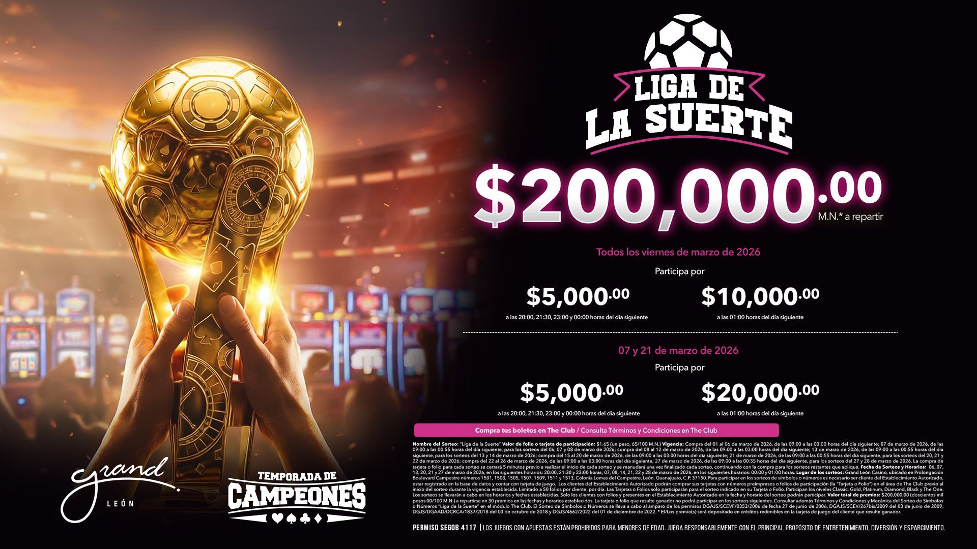 Sorteo  LIGA DE LA SUERTE