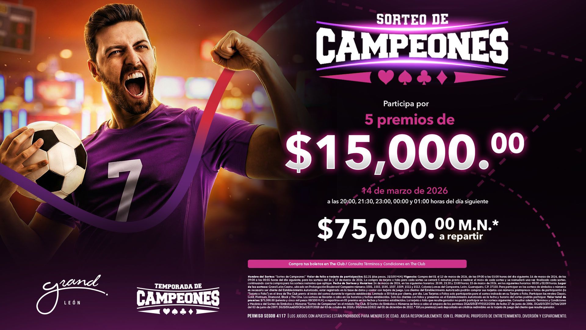 SORTEO DE CAMPEONES