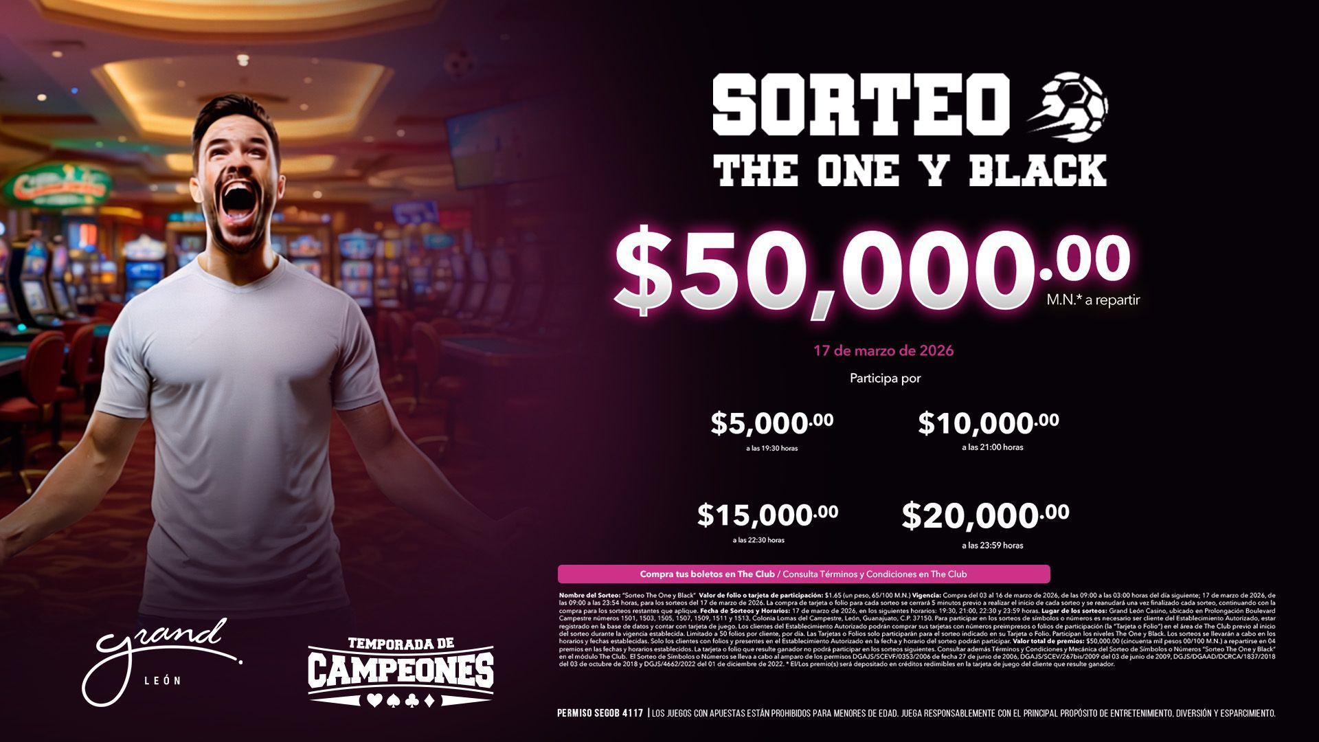 Sorteo The One y Black