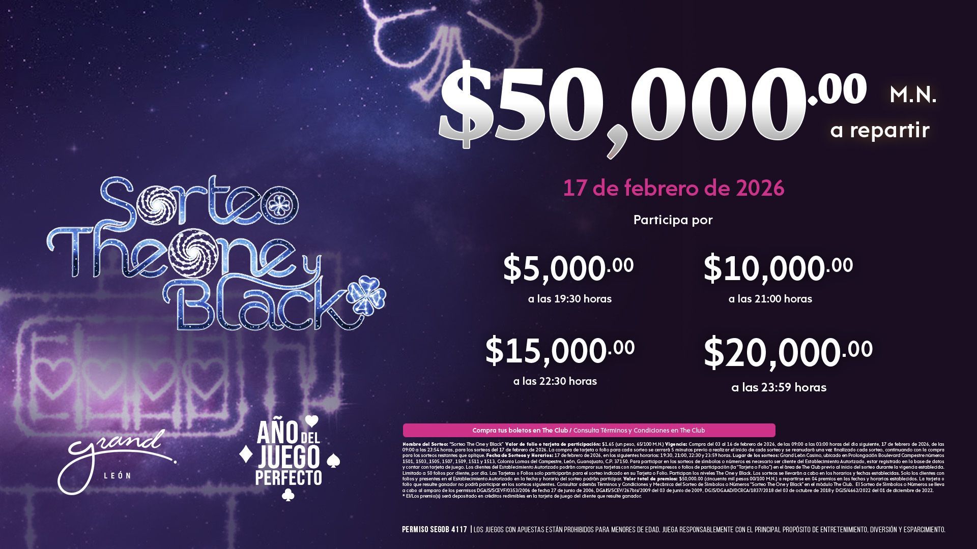 Sorteo The One y Black