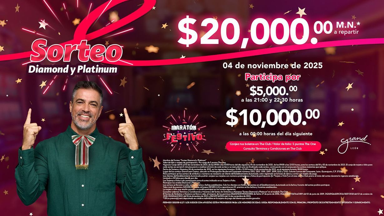 Sorteo Diamond y Platinum