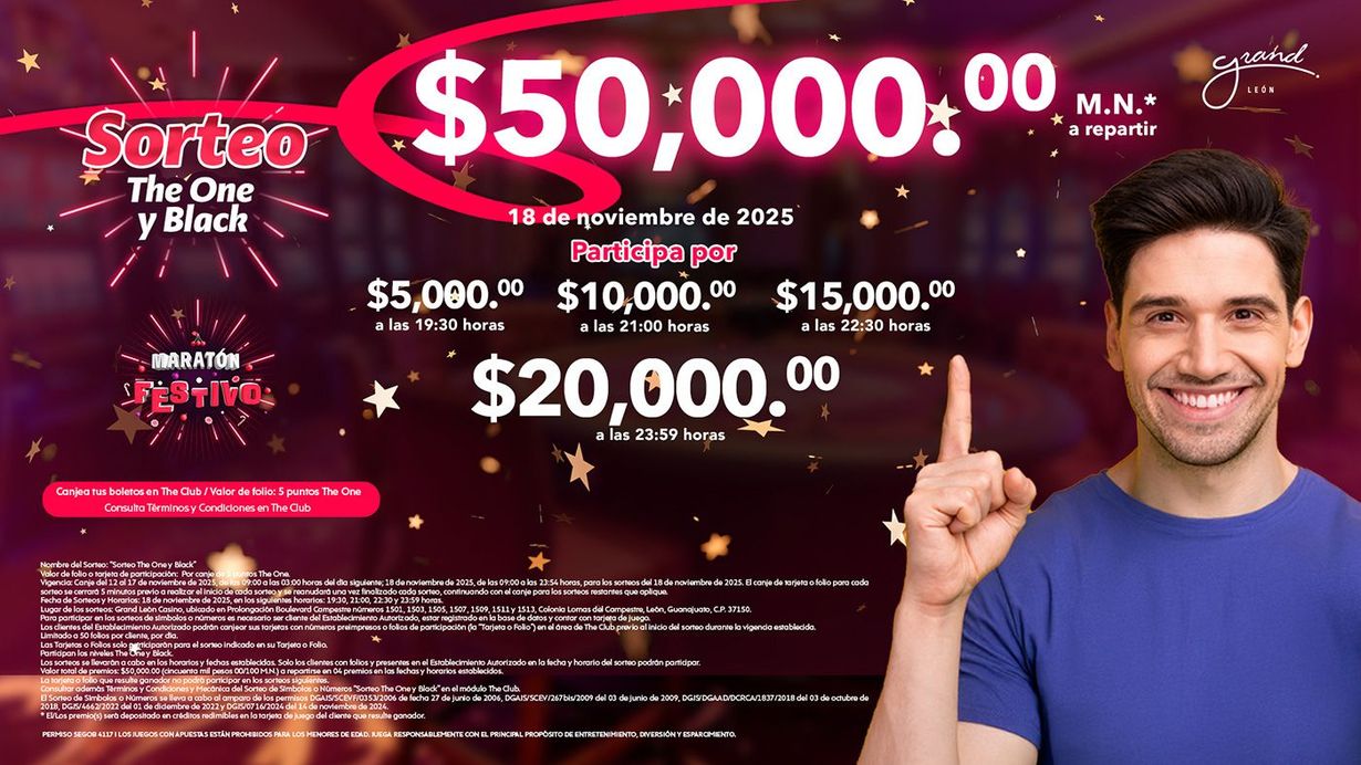Sorteo The One y Black