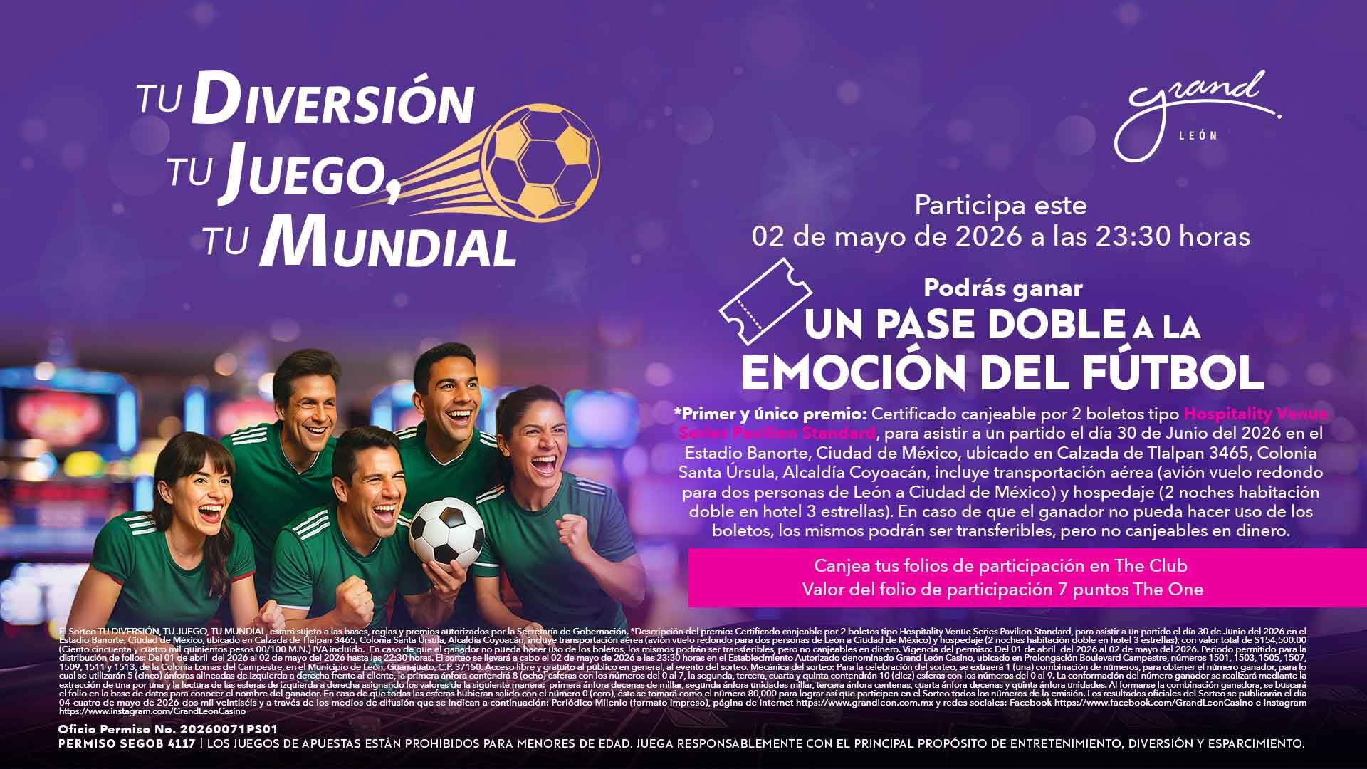 Tu diversión, tu juego, tu mundial