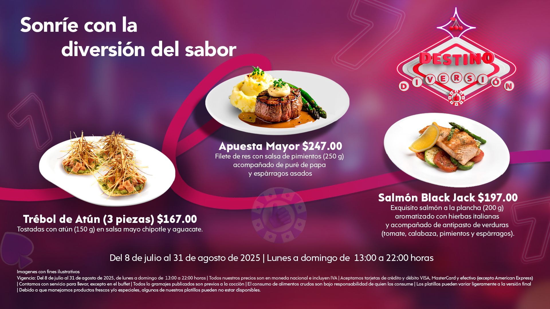 Sonríe con la diversión del sabor