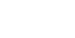 Logo con letras en color blanco con algunas líneas.