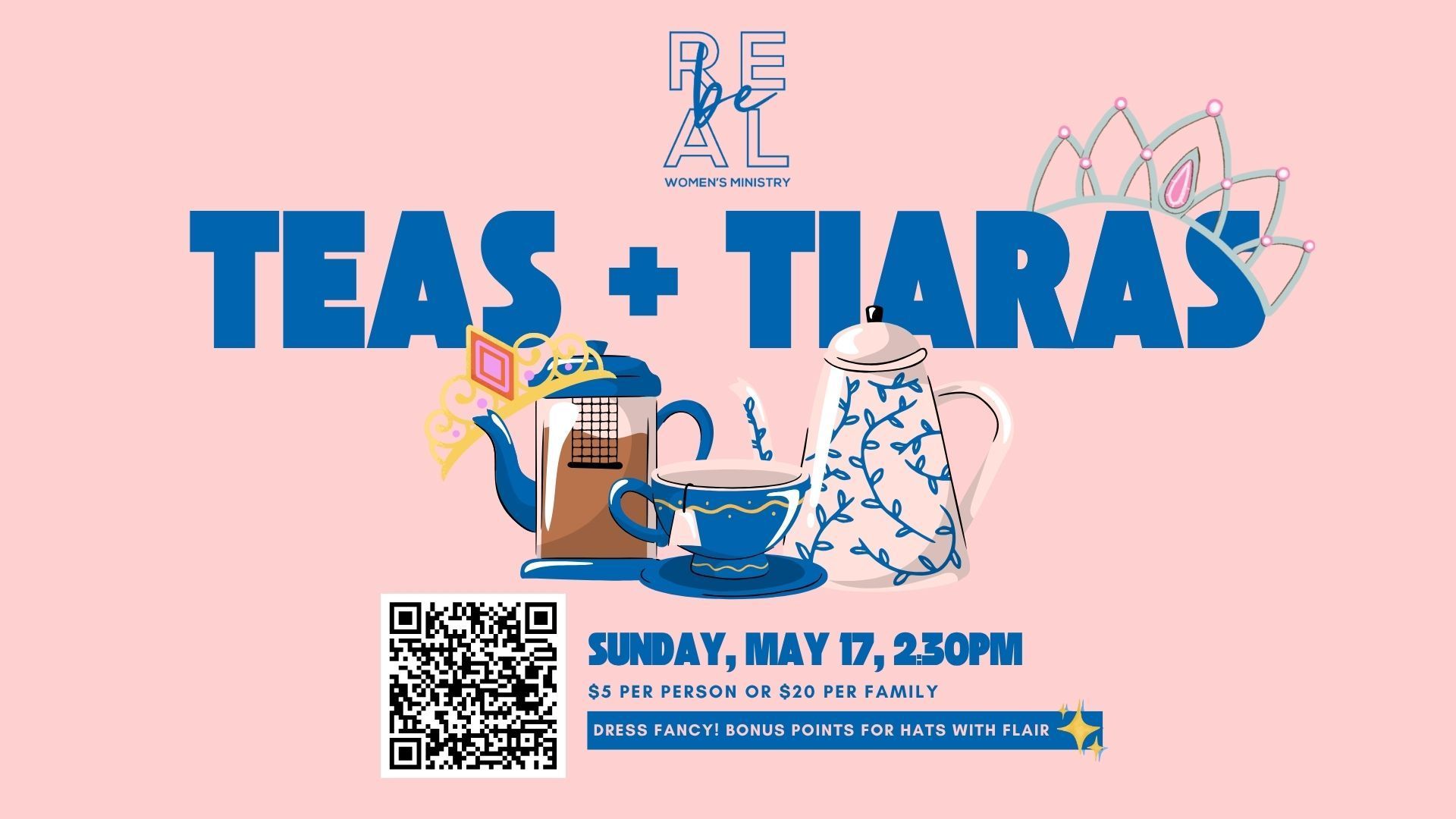 Teas and Tiaras - a women's event for all ages at New Hope Church in Wylie