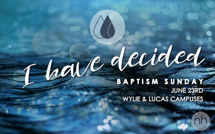 i have decided baptism sunday