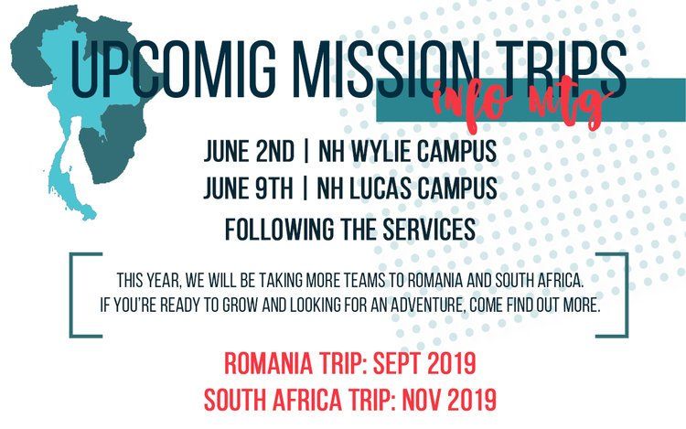 upcoming mission trips info mtg