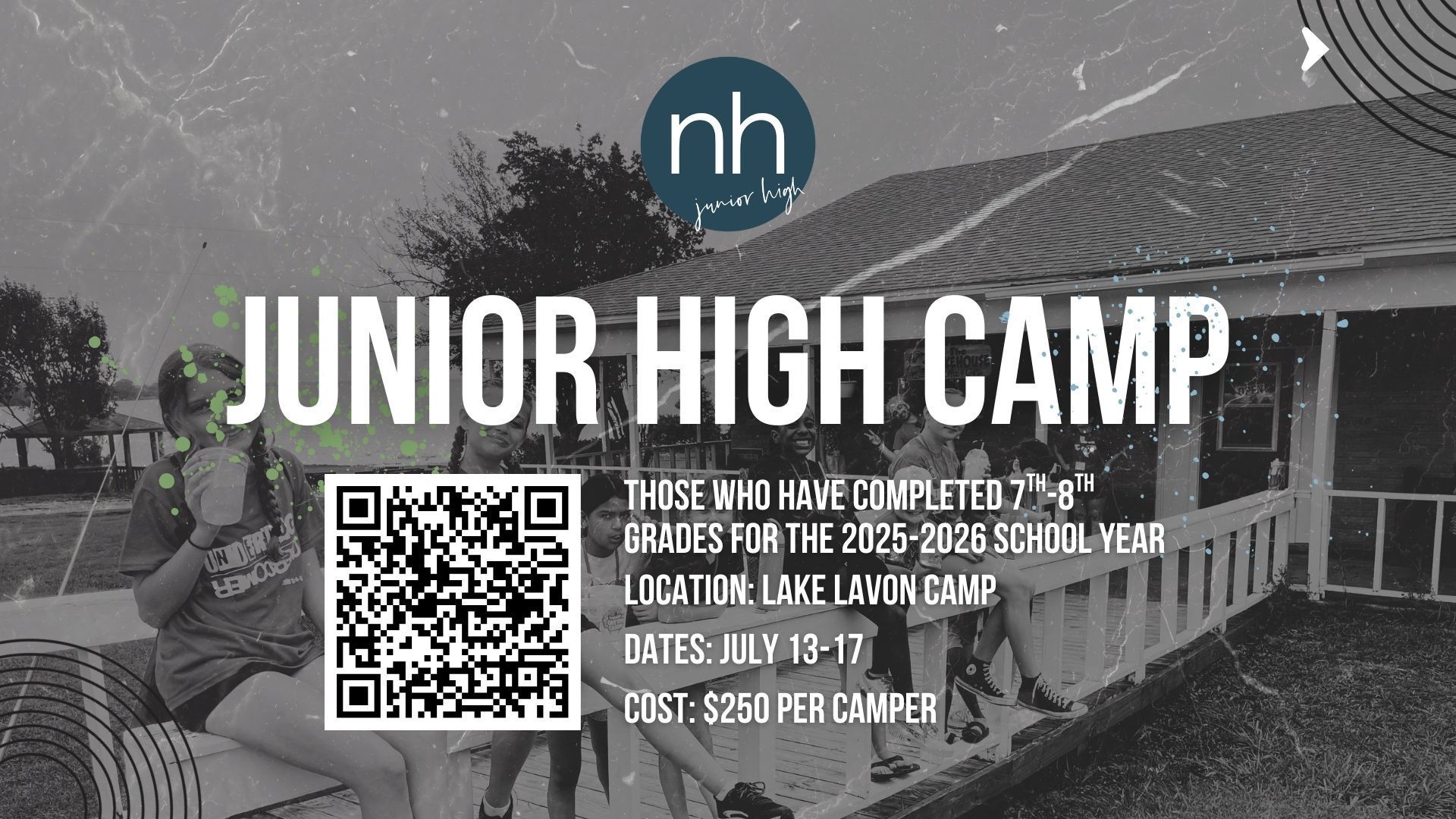 Church Camp for Junior High Kids in Wylie, Murphy, Plano, and Lavon