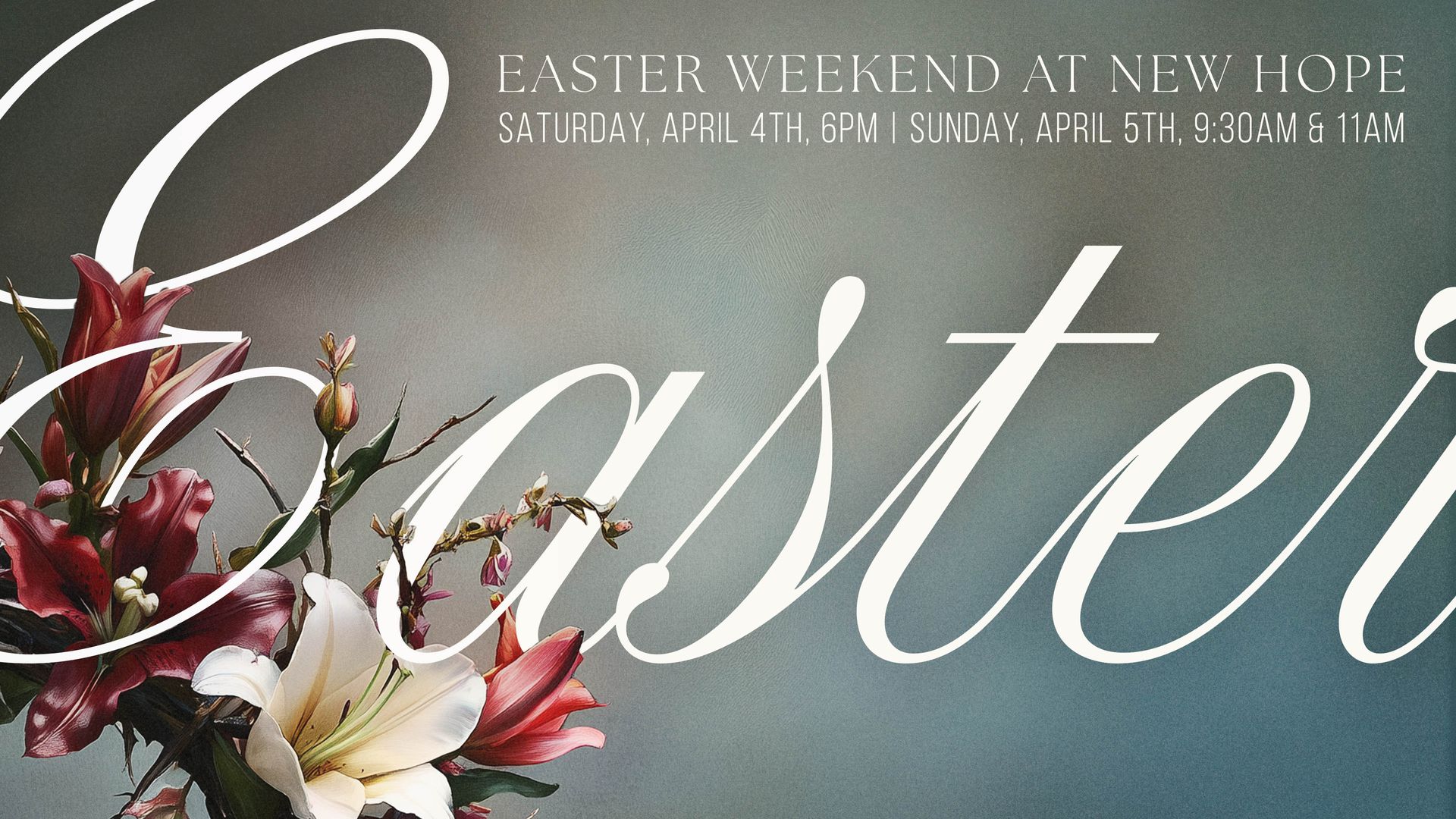 Easter at New Hope Christian Church in Wylie, TX - Saturday, April 4th at 6pm, and Sunday, April 5th at 9am and 11am.