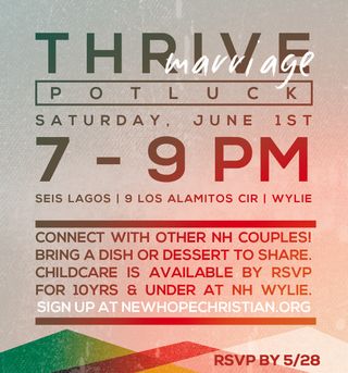 thrive marriage potluck