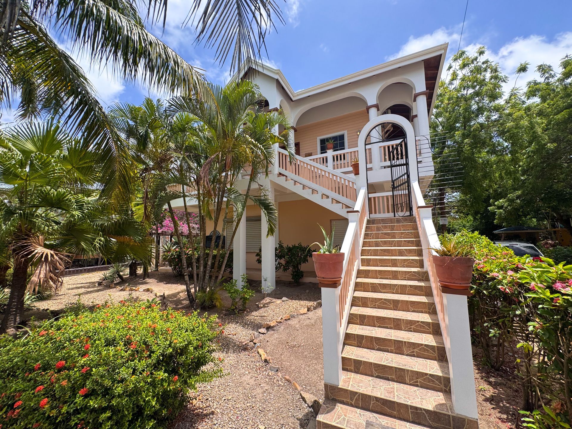 entrance to suite in Hopkins Village, Belize 
