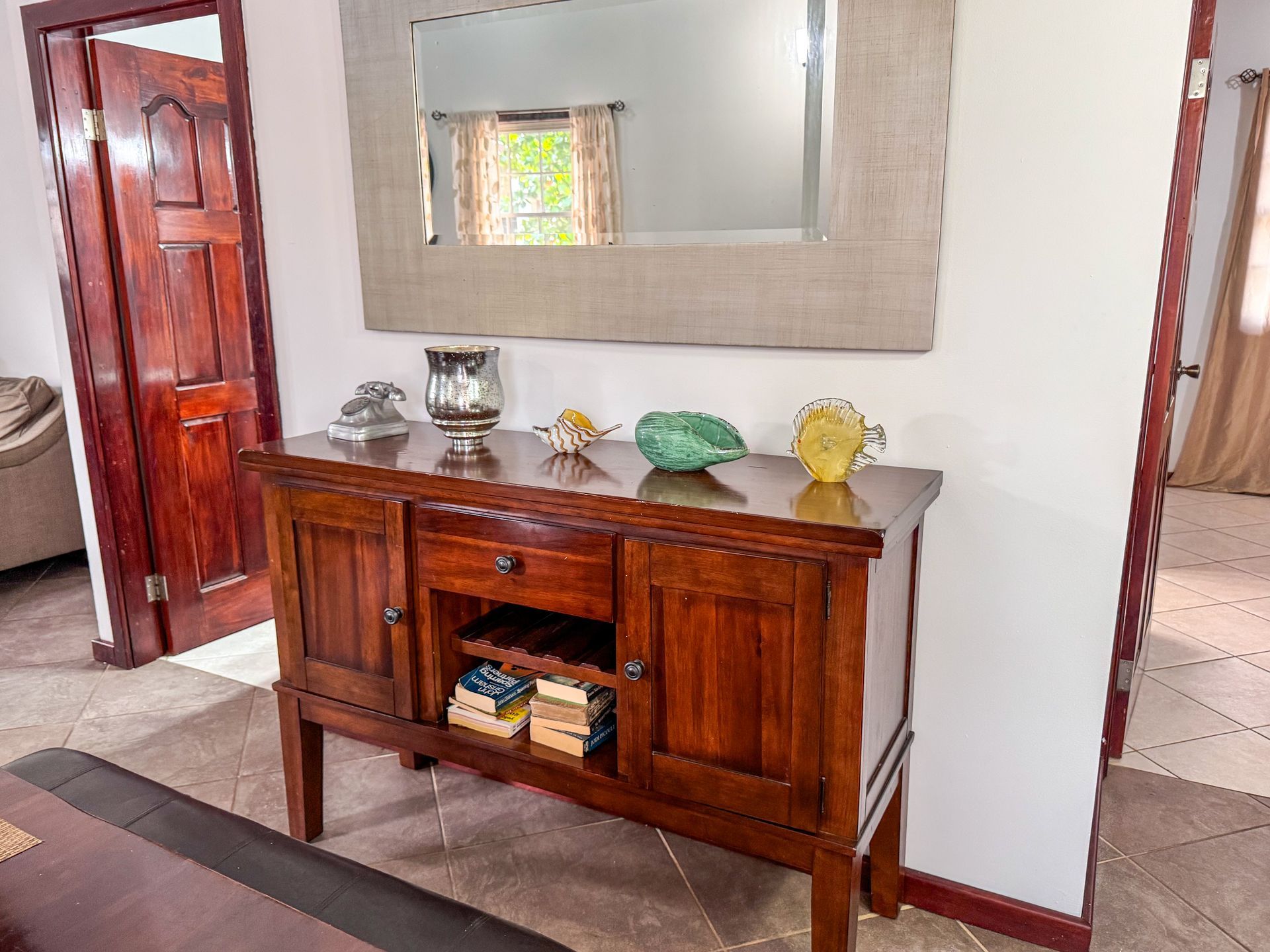 living area at the two bedroom apartment in Hopkins Village 