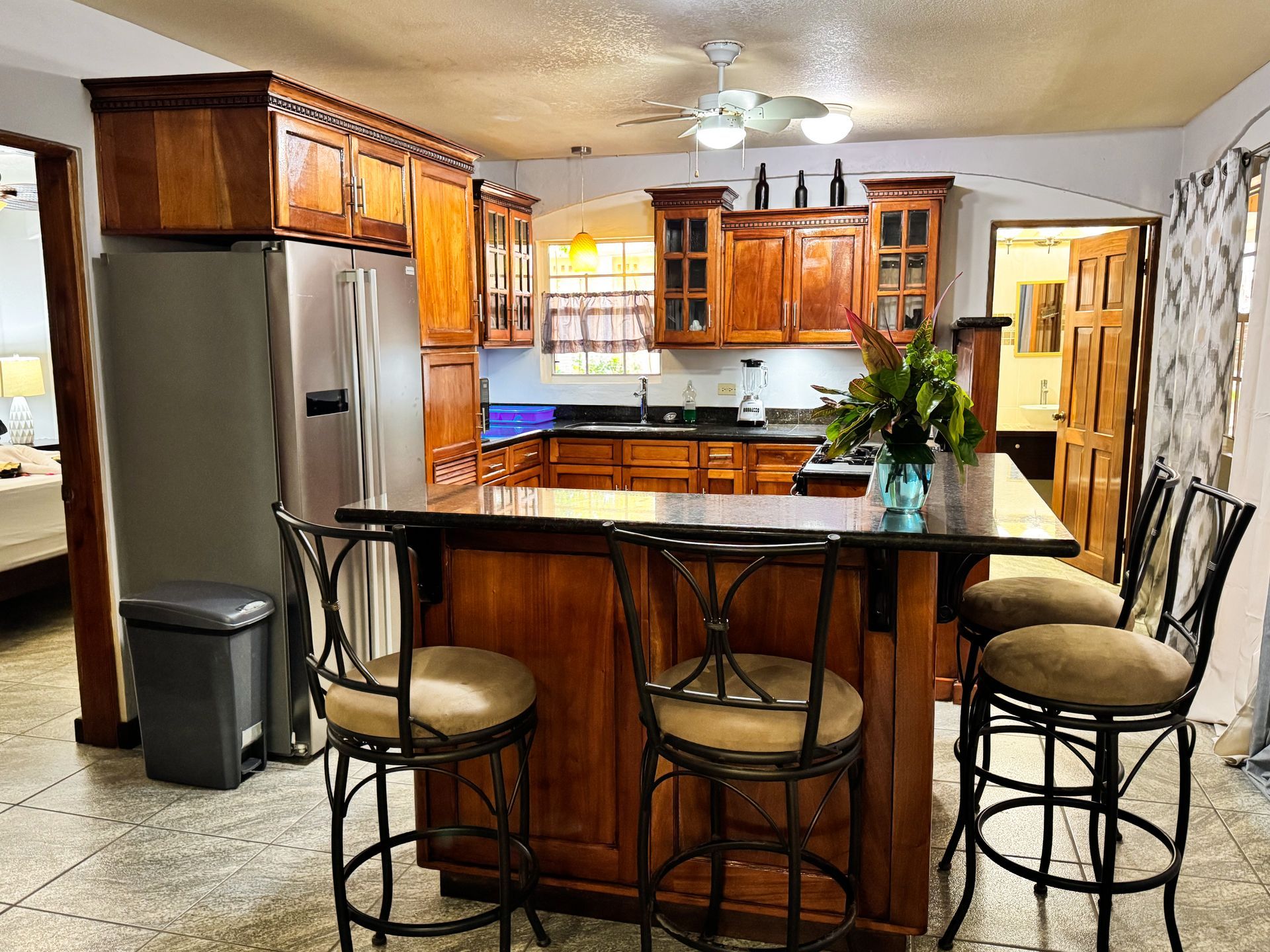 modern kitchen design at accommodation in Hoppins Village