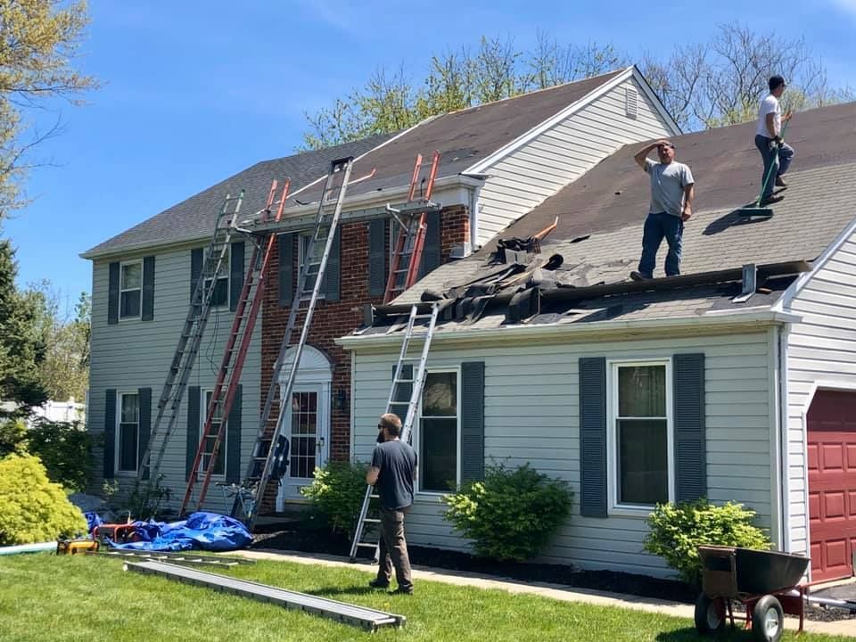 Removing old roofing - Plymouth Meeting, PA - McKeever's General Contractors